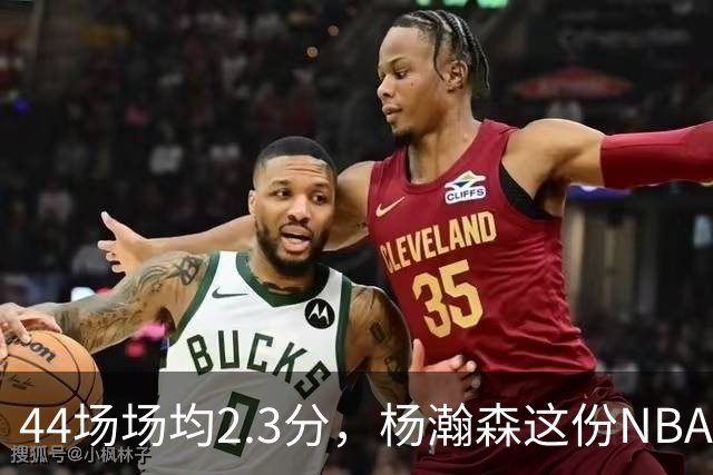44场场均2.3分，杨瀚森这份NBA成绩单够扎眼